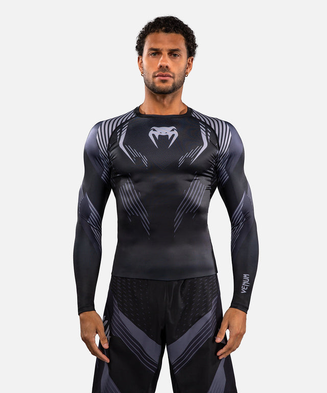 Venum Rashguard No-Gi 6.0 Long Sleeves – Black/Grey