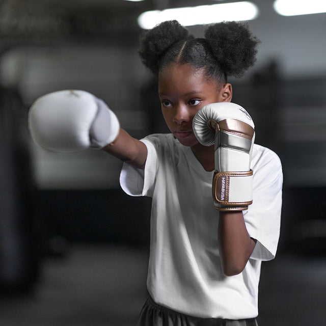 Hayabusa Boxhandschuhe T3 Kinder – Weiß/Gold