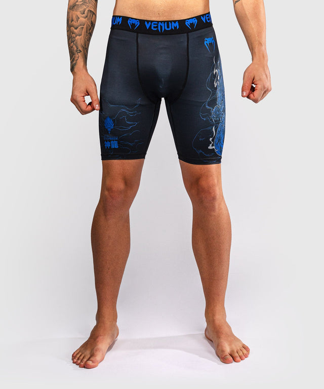 Mallas de compresión Venum Thunder Dragon – Negro/Azul real
