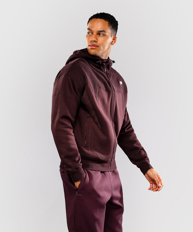 Venum Attack Fleece & Weave Training Jacket – Burgundy
