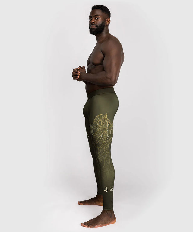 Shorts de compression Venum Serpenti – Kaki