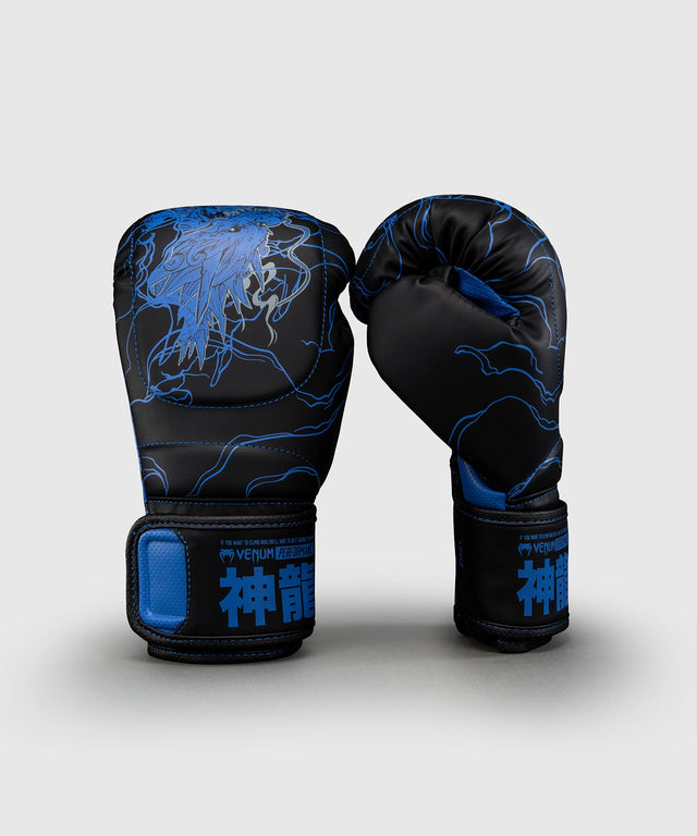 Mănuși de box Venum Thunder Dragon – Negru/Albastru regal