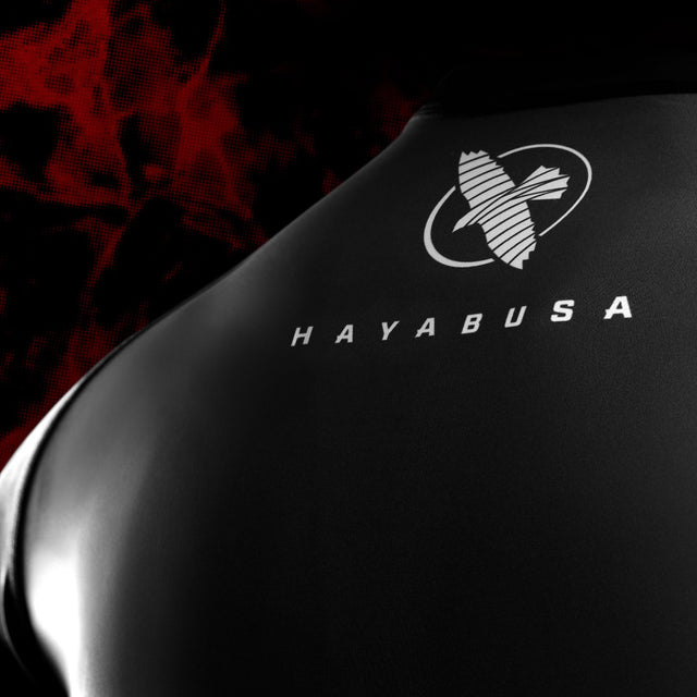 Hayabusa x UFC Rashguard BJJ Manches Longues Femme – Noir/Rouge