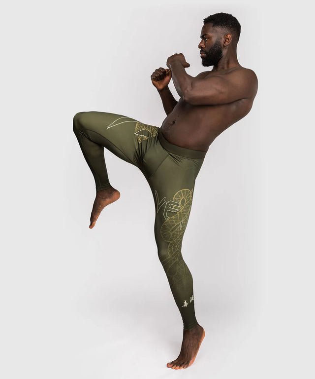 Shorts de compression Venum Serpenti – Kaki