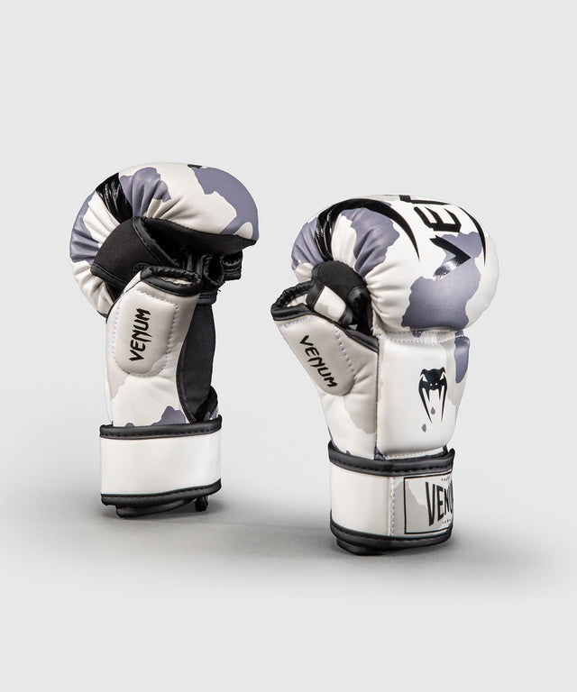 Venum MMA-Handschuhe Elite Sparring – Weiß/Grau