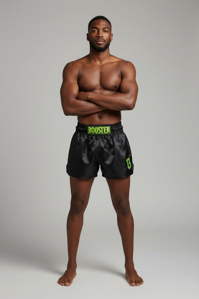 Booster Muay Thai-shorts TBT Core – Svart