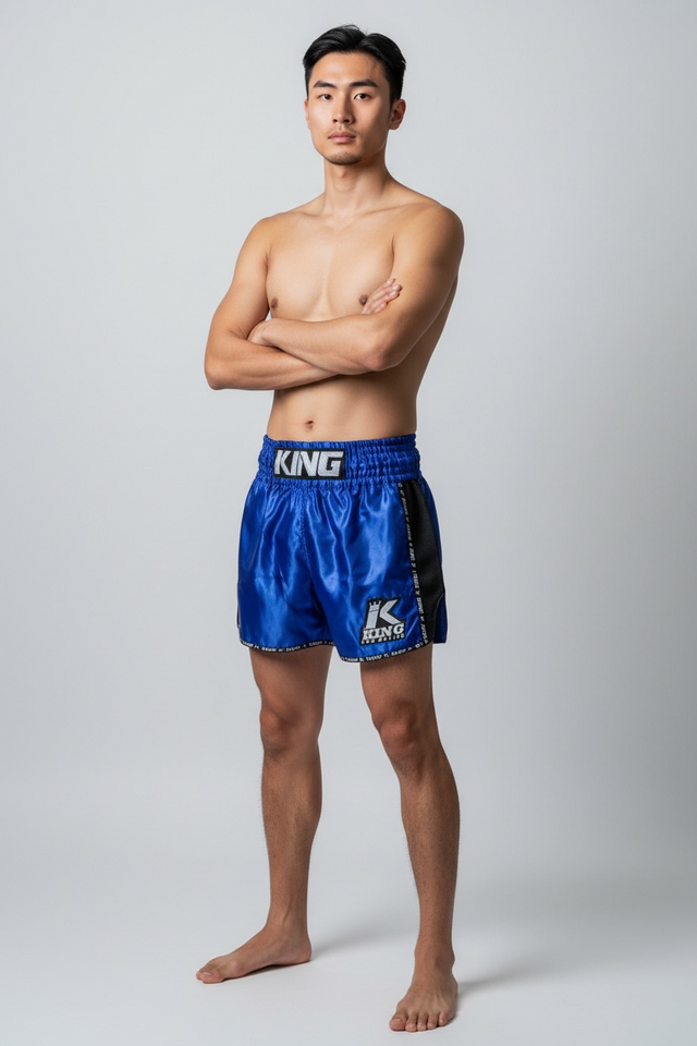 Spodenki Muay Thai King Pro Boxing Bangkok – Niebieskie