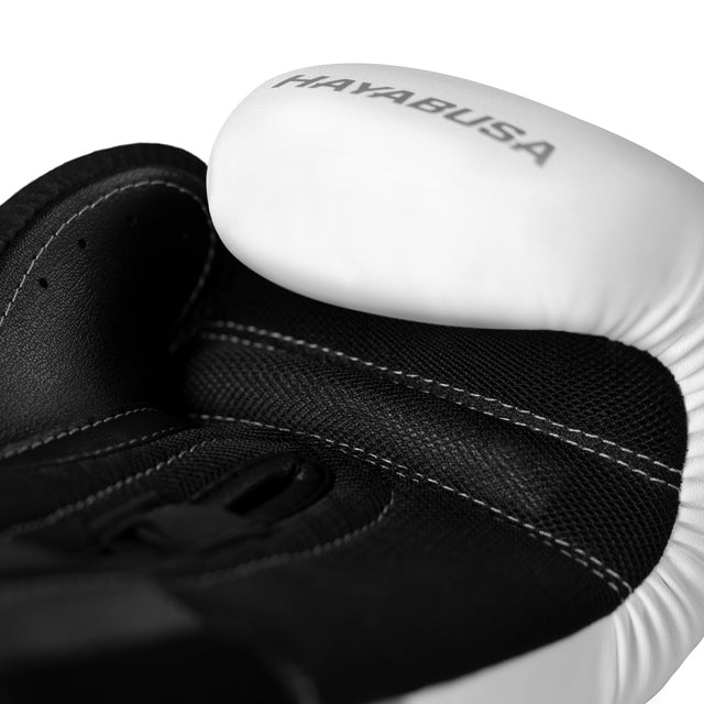 Hayabusa Boxhandschuhe E1 – Weiß/Schwarz/Silber