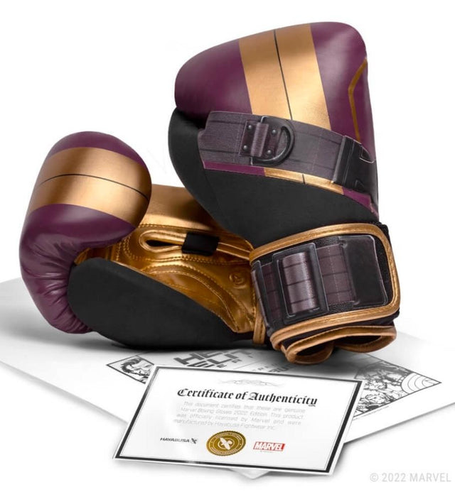 Hayabusa Boksehandsker Batroc – Lilla/Guld/Sort – Boksehandsker