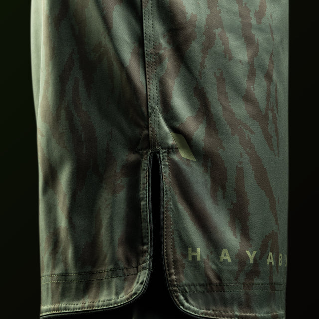 Shorts de MMA Hayabusa Apex Mid – Vert tactique