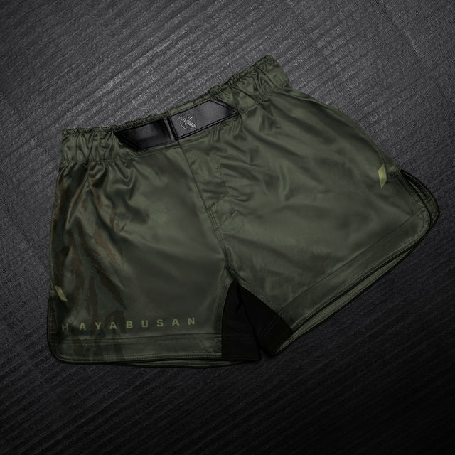 Shorts de MMA Hayabusa Apex Mid – Vert tactique