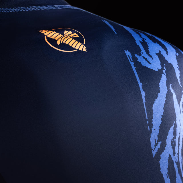 Rashguard Hayabusa Apex Manga Corta – Azul Oscuro