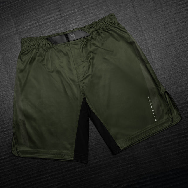 Shorts de MMA Hayabusa Core Lang – Vert foncé