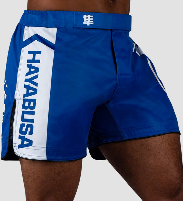 Hayabusa MMA Shorts Icon – Blå/Hvid – Shorts