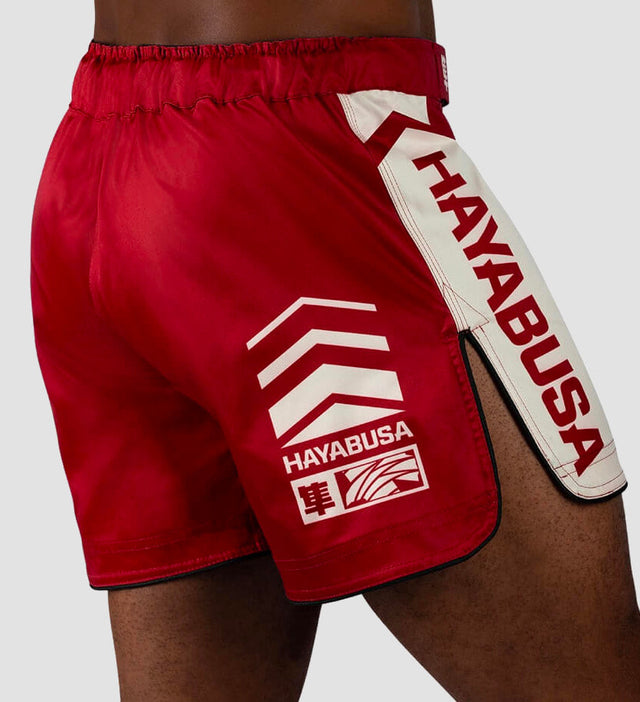 Pantaloncini MMA Hayabusa Icon – Rosso/Bianco