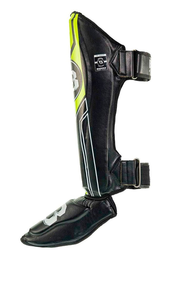 Booster Kickboks Skinnebensbeskyttere V9 - Sort/Gul