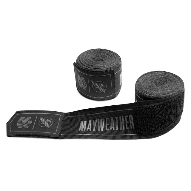 Bandes de boxe Hayabusa x Mayweather Stretch – Noir/Gris