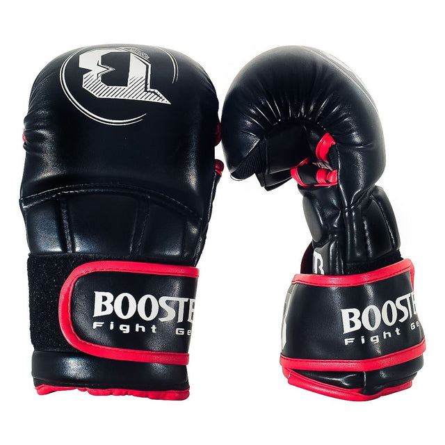 Luvas de sparring MMA Booster Pro – Preto/Vermelho