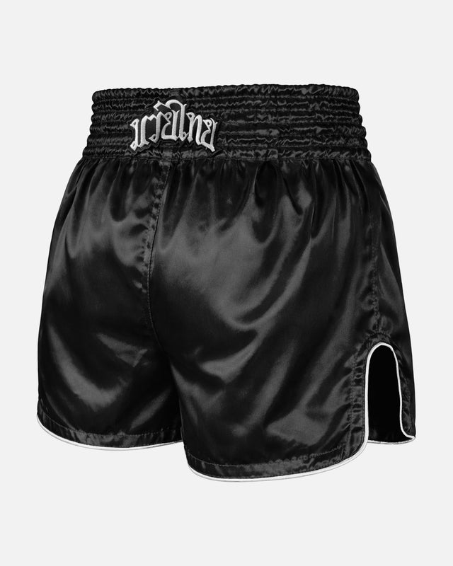 Pantaloncini Muay Thai 8 WEAPONS Mongkol – Nero/Bianco