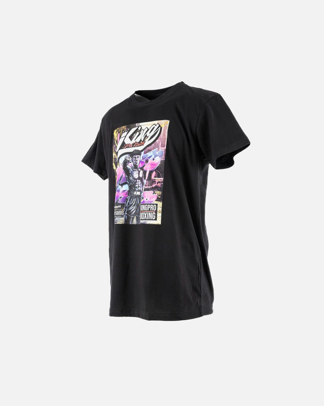 King Pro Boxing T-shirt Comic – Noir