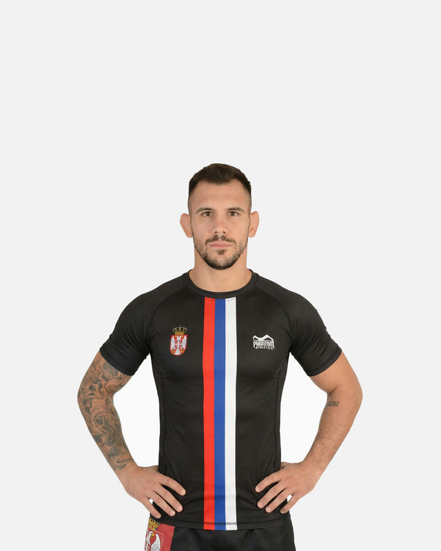 Phantom Athletics Rashguard Team Serbia – Černý