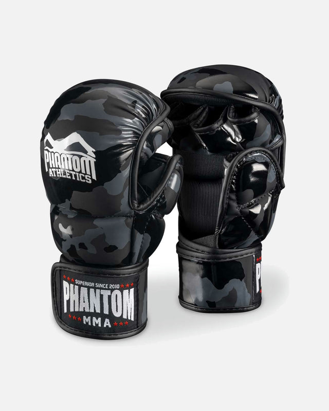 Rękawice MMA sparingowe Phantom Athletics APEX – Czarne/Camo