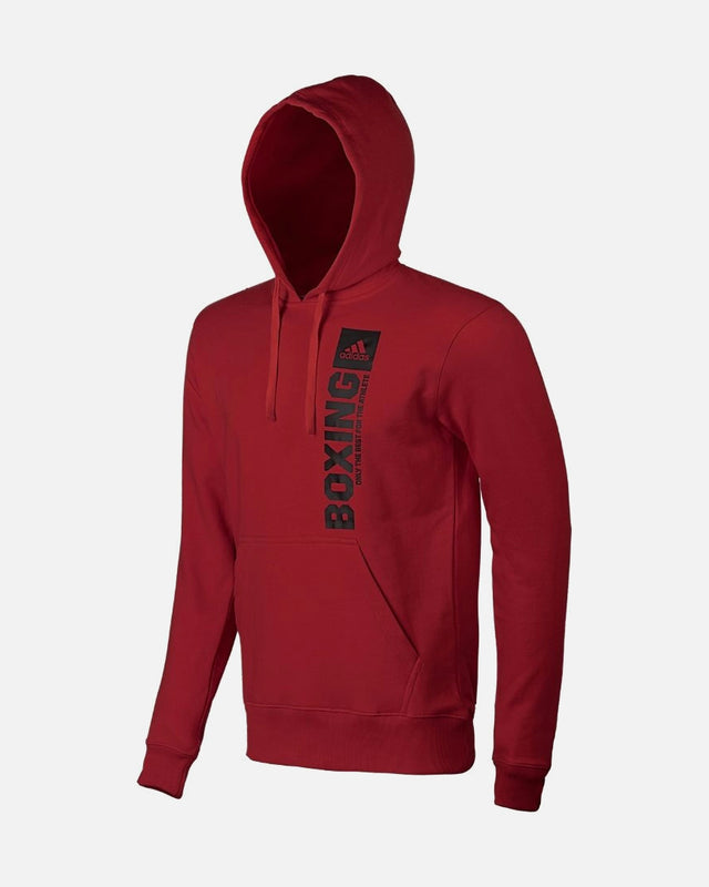 Adidas Hoodie Community Vertical Boxing - Röd/Svart