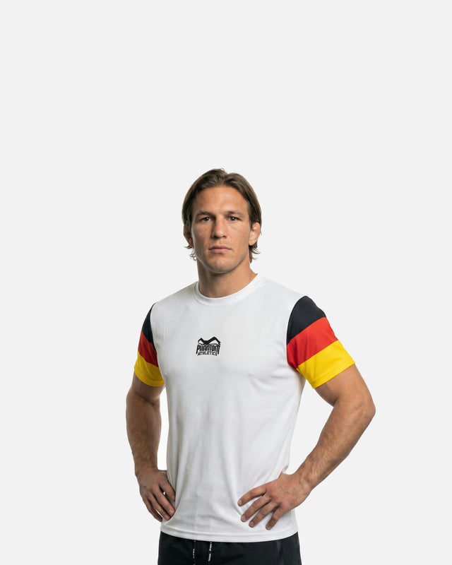 T-shirt Phantom Athletics EVO+ Team Germany – Bianco/Nero/Rosso/Oro