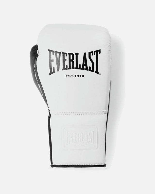 Luvas de boxe Everlast Powerlock Pro OG – Branco/Preto