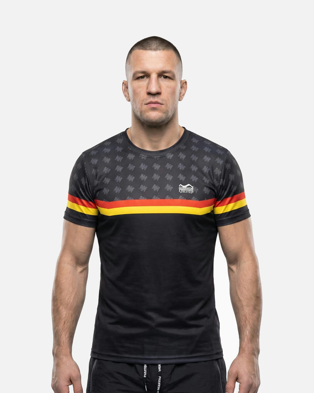 Trička Phantom Athletics EVO+ Germany ECP – Černé/Červené/Zlaté