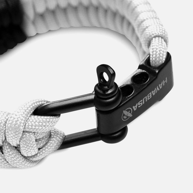 Brățară Paracord Jiu Jitsu Hayabusa – Alb