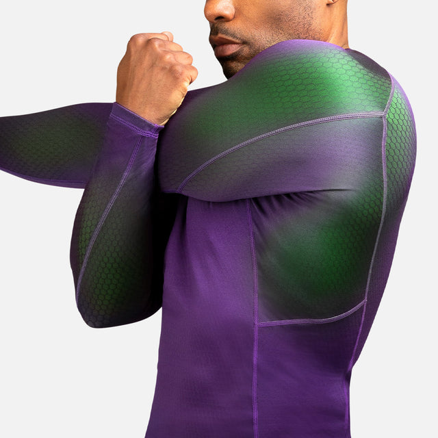 Hayabusa Rashguard Fusion Långärmad - Lila/Grön