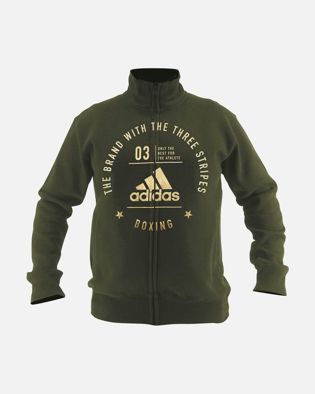 Giacca da allenamento Adidas Community Boxing – Verde/Oro
