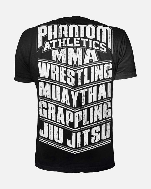 Camiseta Phantom Athletics EVO MMA Sports – Negro