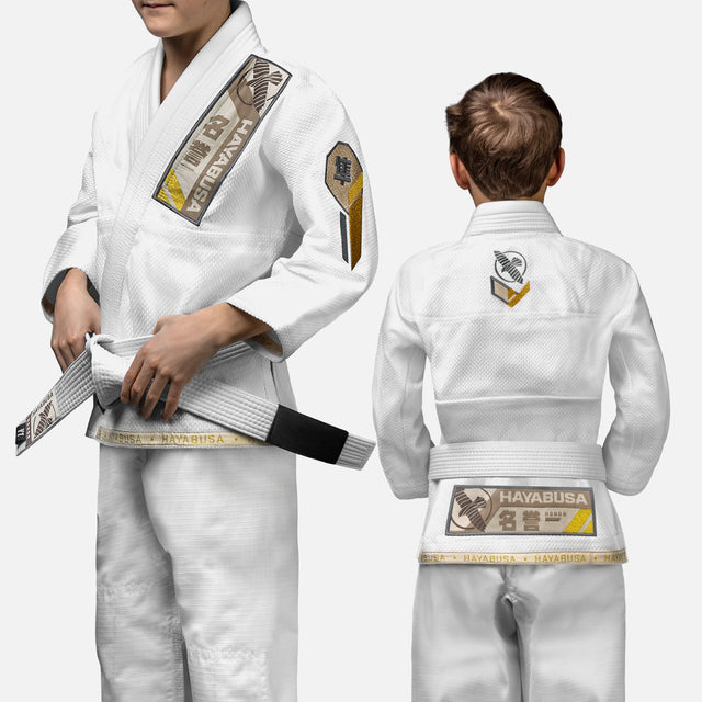 Kimono BJJ Hayabusa Ascend Bambini – Bianco