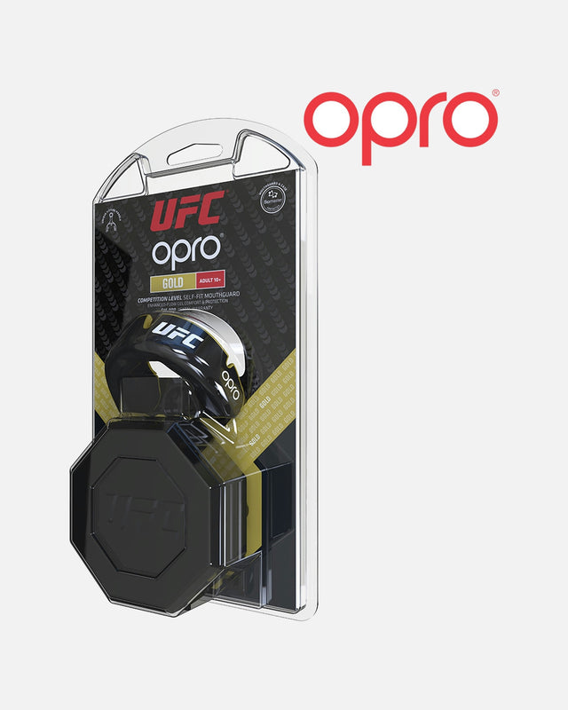 Paradenti OPRO Gold – Nero Metallizzato/Oro
