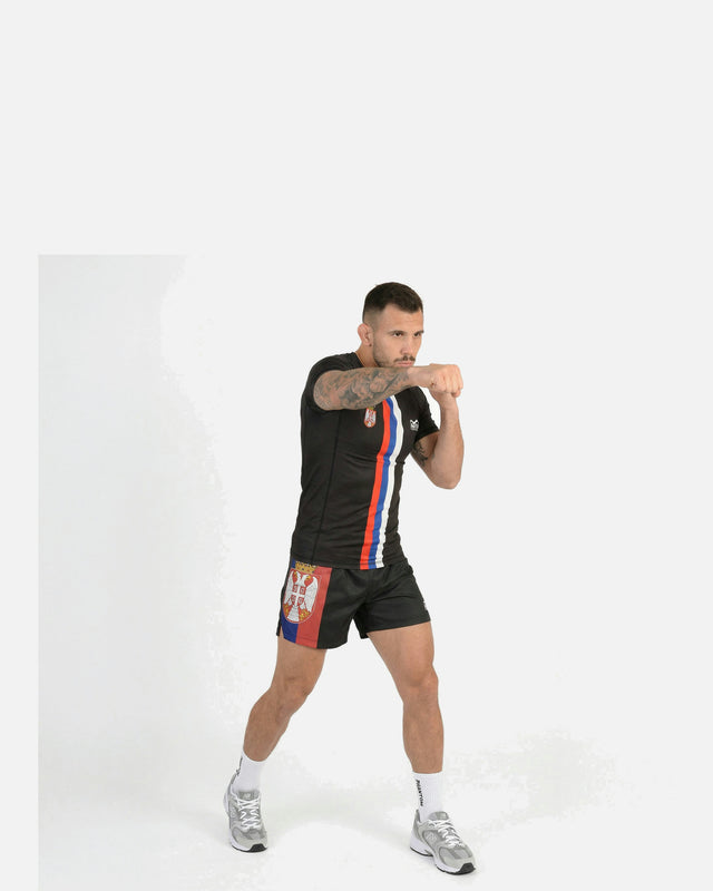 Phantom Athletics Rashguard Team Serbia – Černý
