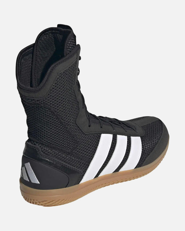 Botas de boxeo Adidas Box Hog Wide – Negro/Blanco