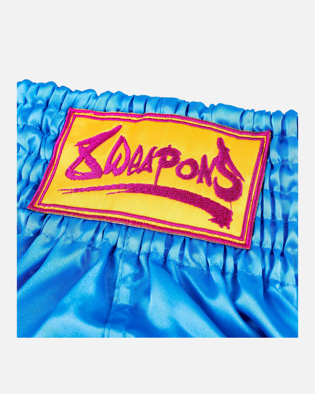 Pantaloncini Muay Thai 8 WEAPONS Meow Thai – Blu/Viola