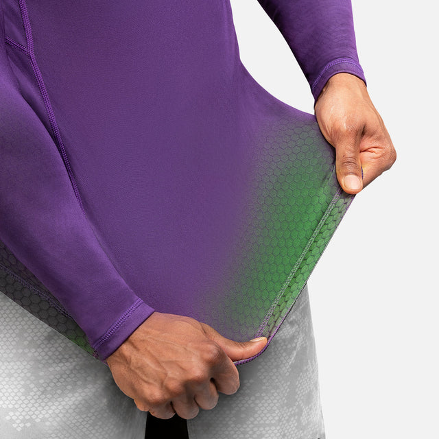 Hayabusa Rashguard Fusion Långärmad - Lila/Grön