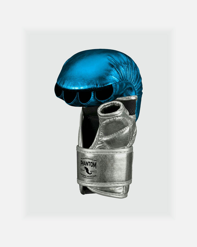 Phantom Athletics Mexico MMA Gloves – Light Blue/Silver