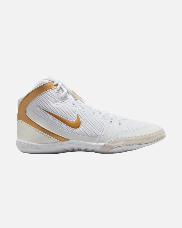 Botas de lucha Nike Freek – Blanco/Oro