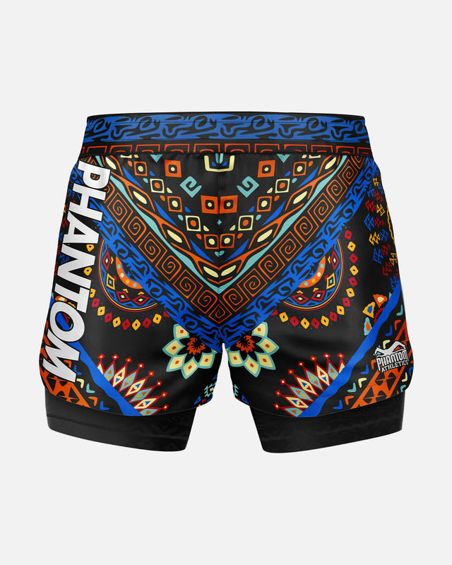Phantom Athletics MMA Shorts Fusion 2in1 Hakuna Matata - Multicolor