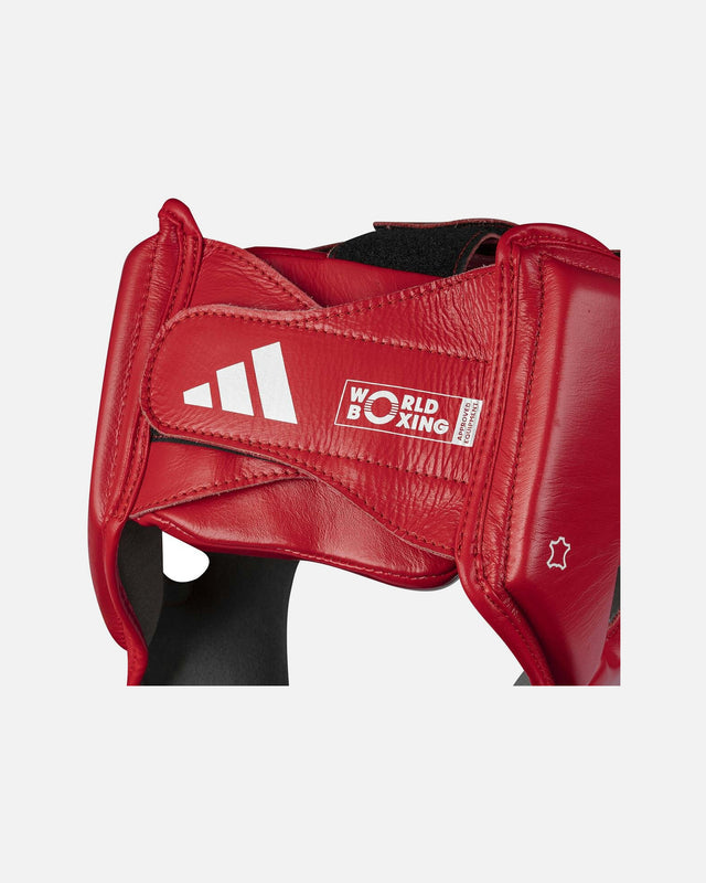 Casco de boxeo Adidas World Boxing – Rojo