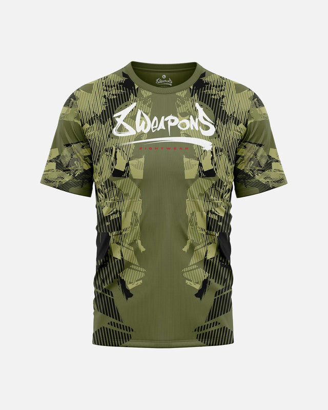 Camiseta funcional 8 WEAPONS Hit 2.0 – Oliva-Negro