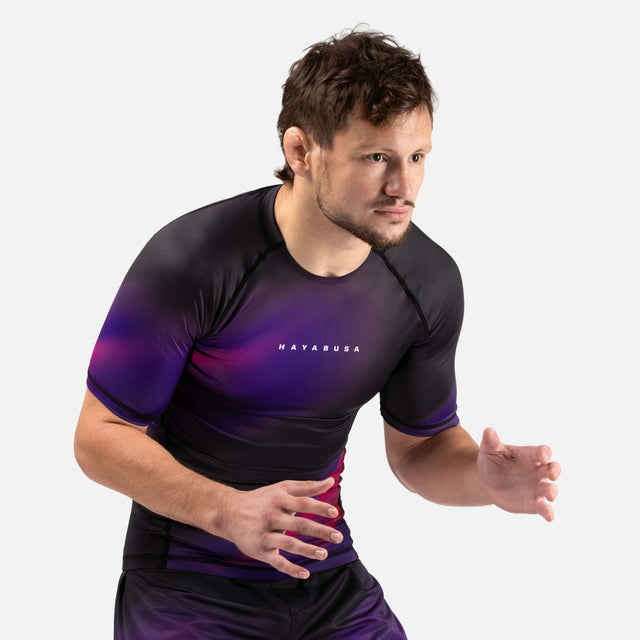 Hayabusa Rashguard Apex Nova Kurzarm – Lila