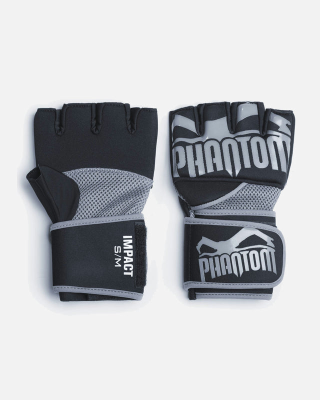 Vendas de boxeo Phantom Athletics Impact Neopreen Gel – Negro/Gris