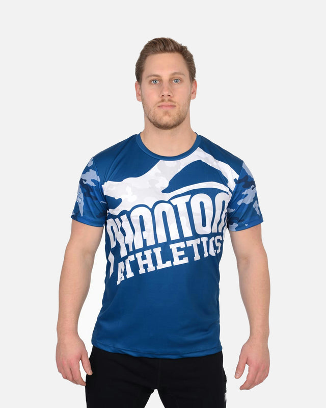 Phantom Athletics Trainingsshirt EVO Warfare – Marineblau Camo