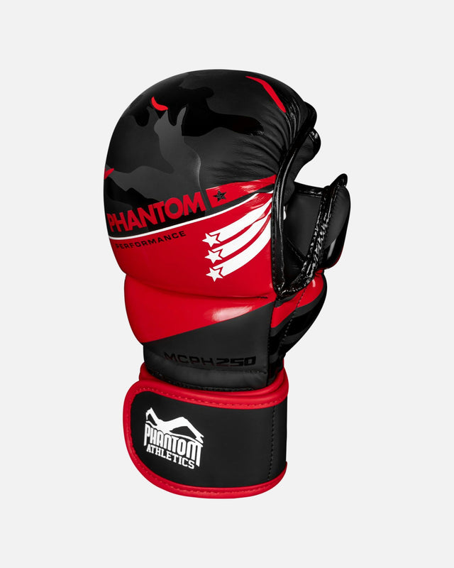 Phantom Athletics MMA-handskar Raider – Röd/Svart Camo