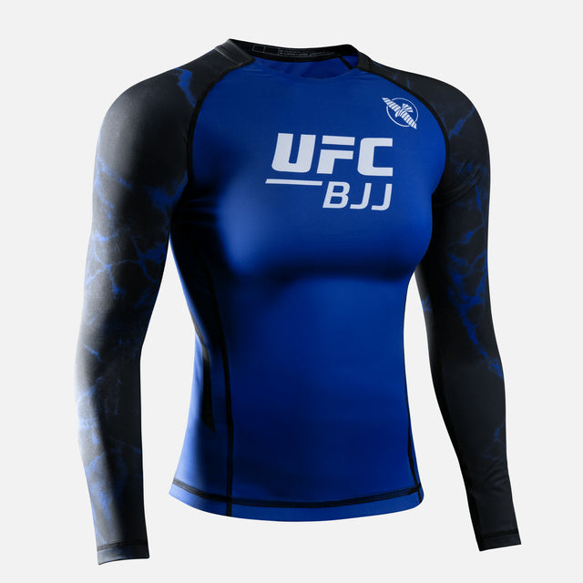 Rashguard Hayabusa x UFC BJJ Mangas Compridas Mulher – Preto/Azul